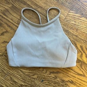 Lululemon size 4 grey halter bra